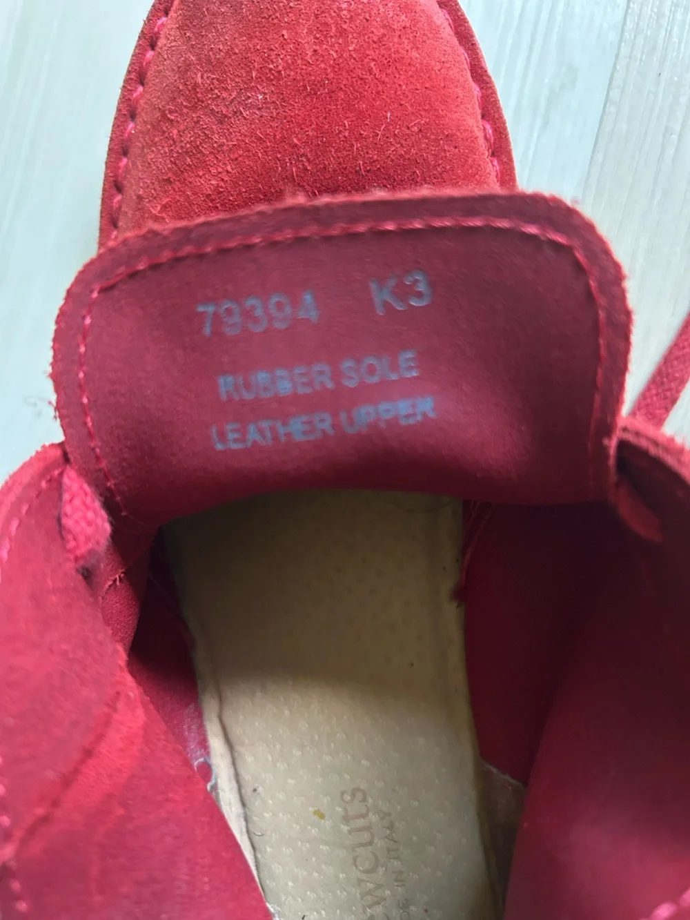Crewcuts Red Suede Boys Dress Chukka Shoes